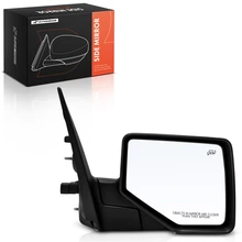 Right Mirror, with Heating, Power Adjustment, Manual Folding, Textured Black A-Premium APMI3420TW