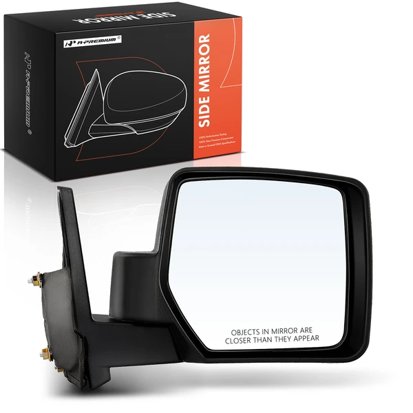 Right Passenger Side Mirror, Manual, Black A-Premium APMI265