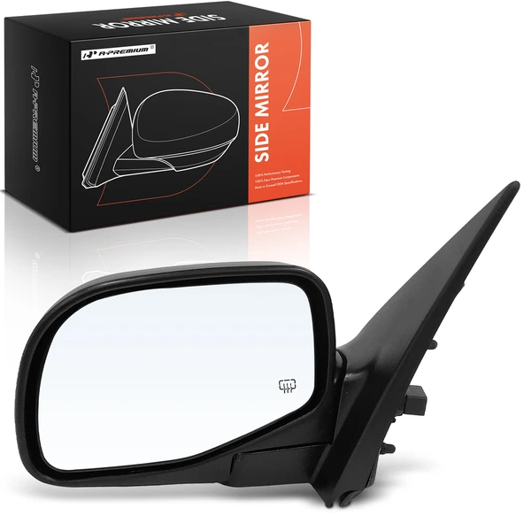 2002 Ford Explorer Sport Left Driver Side Mirror, Powered, with Heated, Smooth Black A-Premium APMI1999