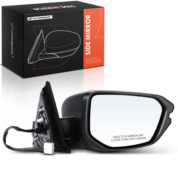 2016-2021 Honda Civic Right Passenger Side Mirror, Powered, with Heated, Black A-Premium APMI063