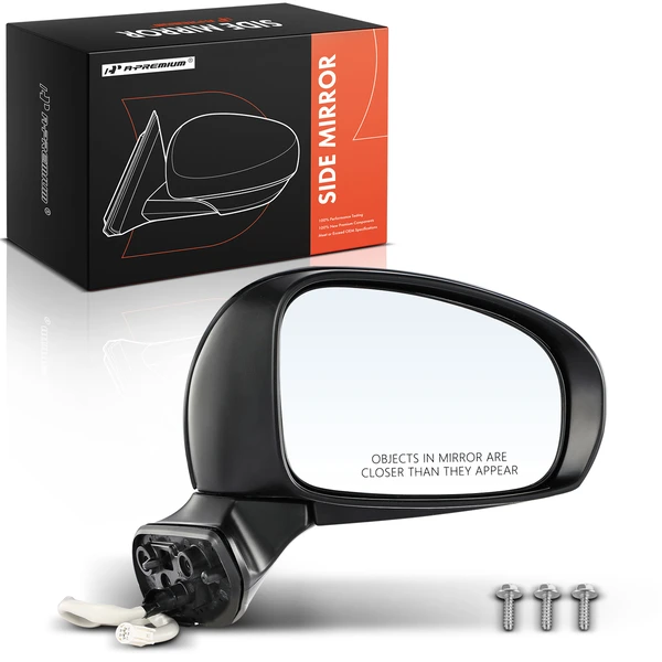 Right Passenger Side Mirror, Powered, with Heated, Black A-Premium APMI061