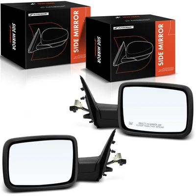 2 Pcs Driver & Passenger Chrome Mirror with Power Glass Adjust