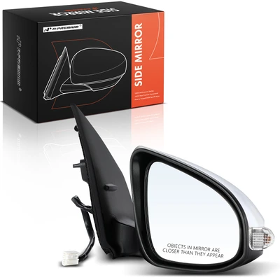Front Passenger White Power Heated Mirror