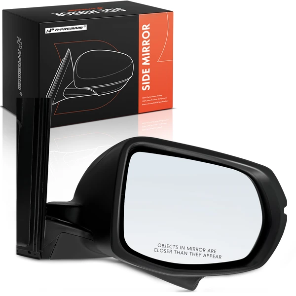 Right Passenger Side Mirror, Powered, with Heated, Smooth Black A-Premium APMI2361TW