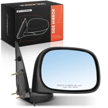 1982-1996 Buick Century Passenger Side Mirror Assembly, Manual Adjustment, Non-Folding, Paintable Black A-Premium APMI3084TW