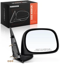 Front Right Black Manual Folding Mirror