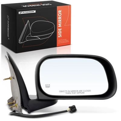 Front Right Black Power Heated Mirror