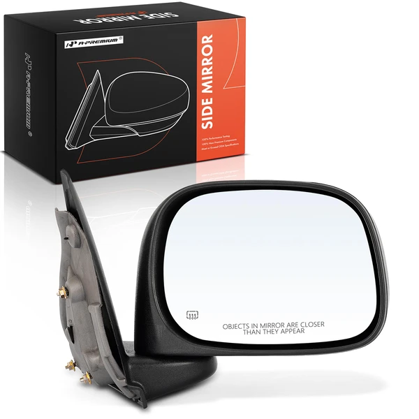 Right Passenger Side Mirror, Powered, with Heated, Black A-Premium APMI258