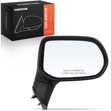 Passenger Textured Black Mirror with Manual Glass Adjust