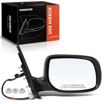 Passenger Smooth Black Mirror without Blind Spot Detection