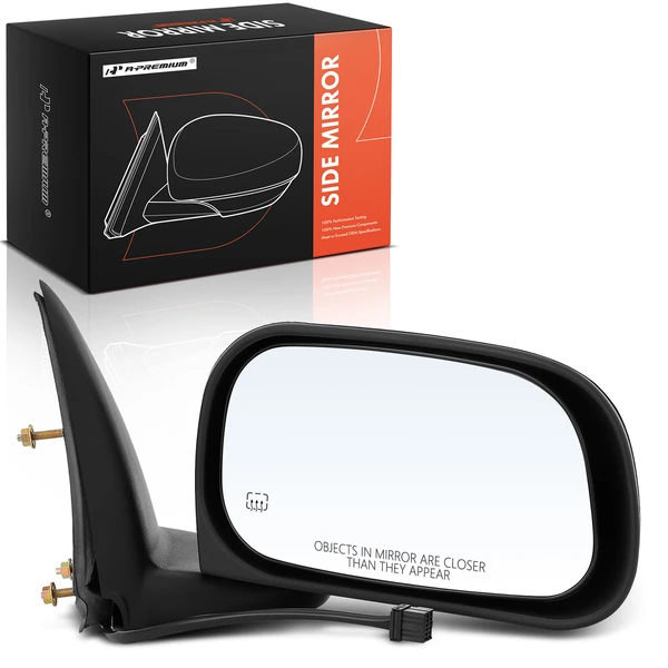 Right Passenger Side Mirror, Powered, with Heated, Black A-Premium APMI260