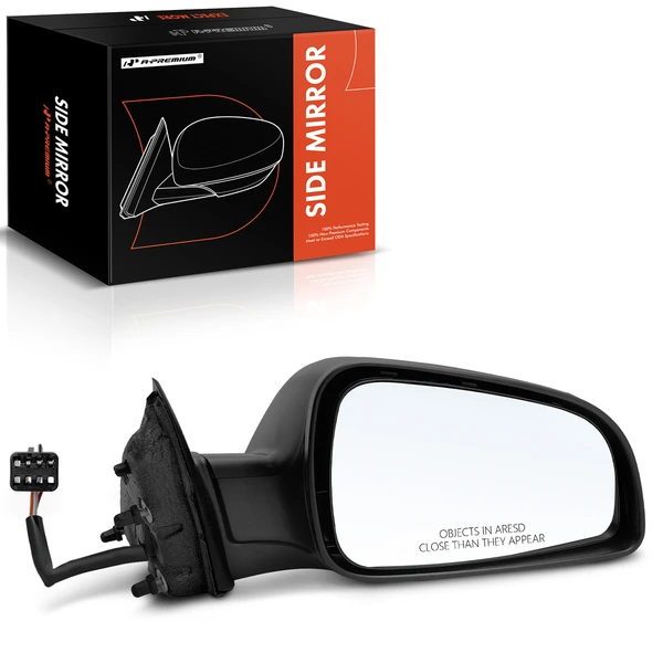2007-2009 Saturn Aura Right Passenger Side Mirror, Powered, Primed Black A-Premium APMI1354TW