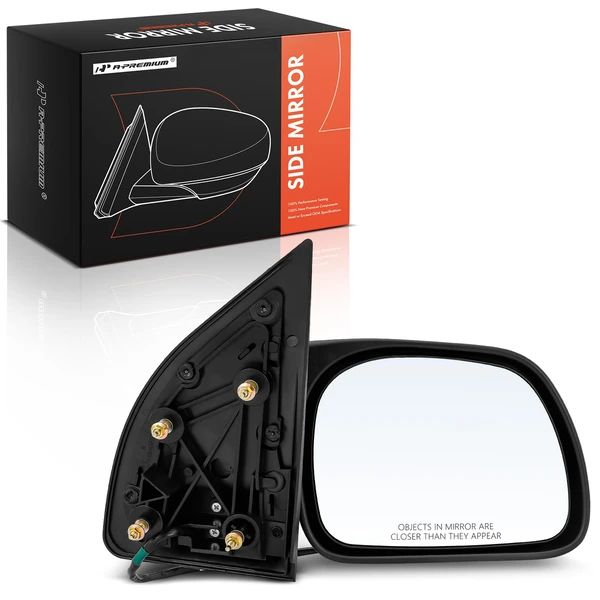 2008-2016 Ford F-250 Super Duty Right Passenger Side Mirror, Powered, with Heated, Black A-Premium APMI270