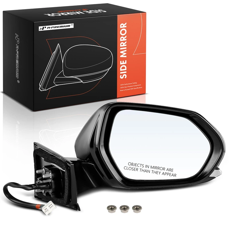 2016-2022 Toyota Prius Right Passenger Side Mirror, Powered, with Heated, Black A-Premium APMI174