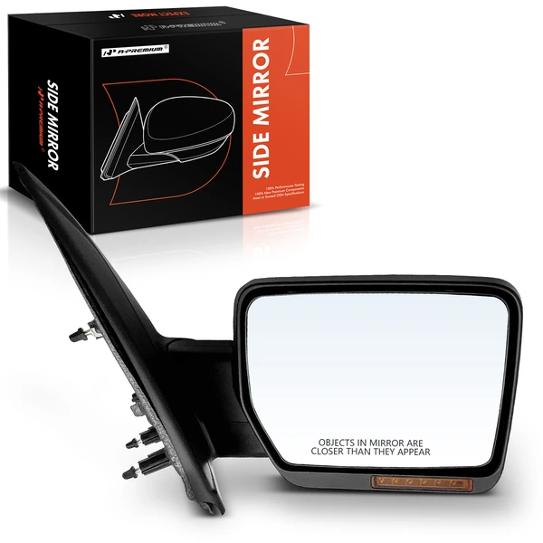 Right Passenger Side Mirror, Powered, with Heated, Chrome A-Premium APMI1367TW