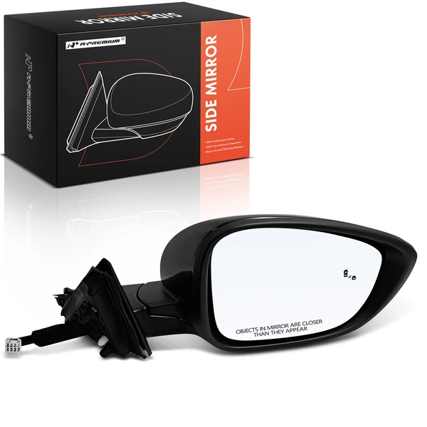 2023-2024 Honda Accord Right Passenger Side Mirror, Power Adjustment, Manual Folding, Black A-Premium APMI3151TW