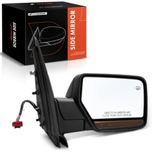 2007-2010 Ford Expedition Right Passenger Side Mirror, Powered, with Heated, Textured Black A-Premium APMI1371TW