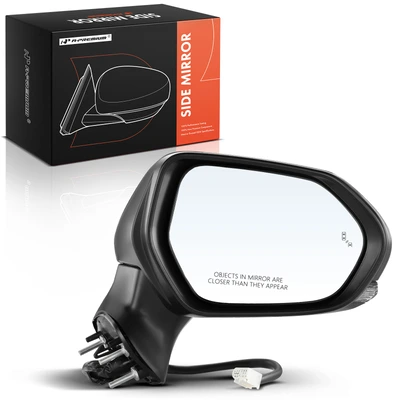 Front Passenger Black Power Heated Mirror with 7-Pins