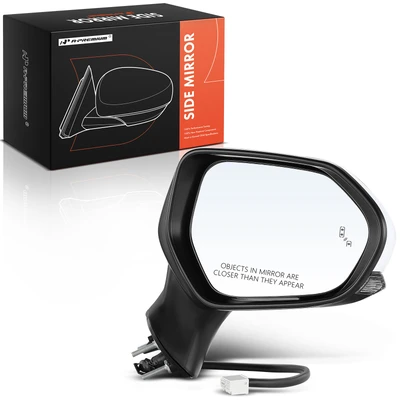 Front Passenger White Power Heated Mirror with 7-Pin