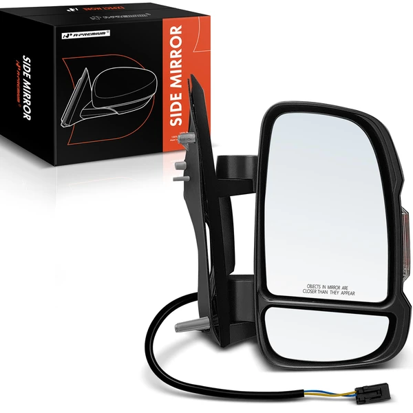 2014-2023 Ram ProMaster 3500 Right Passenger Side Mirror, Manual, Textured Black A-Premium APMI1382TW