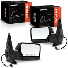 2007-2014 Ford Expedition Driver & Passenger Mirror, Powered 2007-2014 Ford Expedition, Textured Black A-Premium APMI1389TW