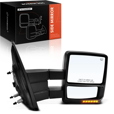 Passenger Chrome Mirror with Power Glass Adjust