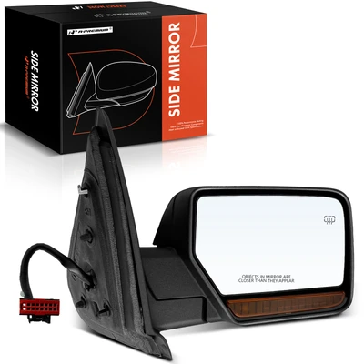 Passenger Black Mirror with Turn Signal Indicator