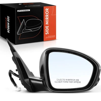 Front Right Black Power Heated Mirror with TurnSignal