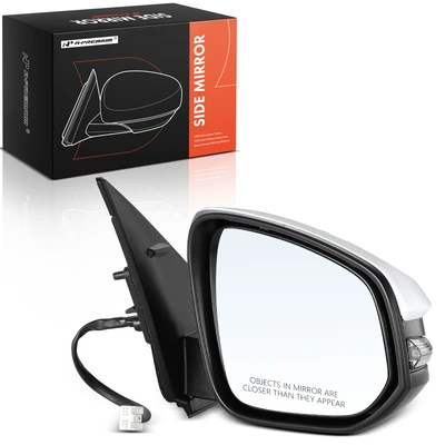 Front Passenger White Power Heated Mirror