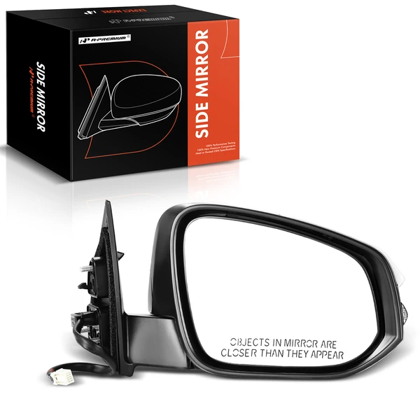 2014-2018 Toyota Highlander Right Passenger Side Mirror, Powered, with Heated, White & Black A-Premium APMI173