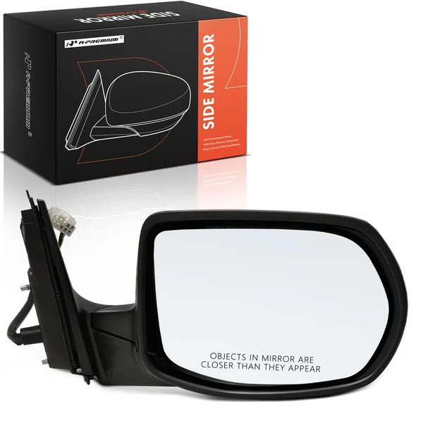 2017-2021 Honda CR-V Right Passenger Side Mirror, Powered, with Heated, Smooth Black A-Premium APMI2368TW