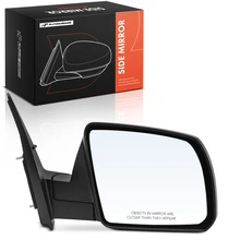 2014-2017 Toyota Sequoia Passenger Side Mirror Assembly, Power Adjustment, Manual Folding, Chrome A-Premium APMI3527