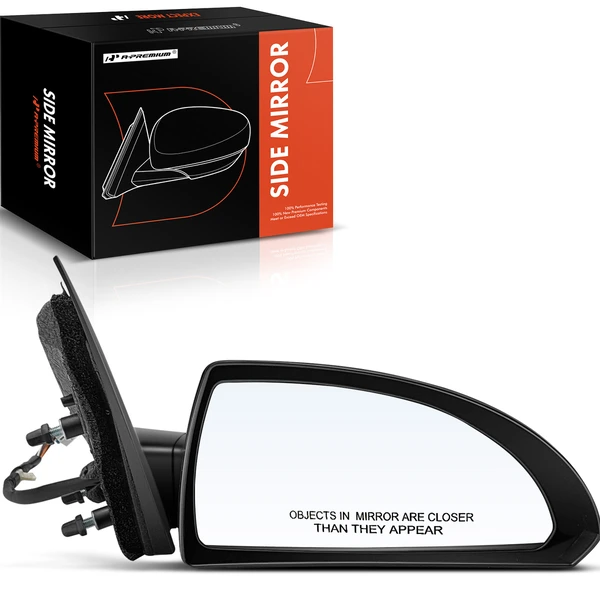 2006-2013 Chevrolet Impala Right Passenger Side Mirror, Powered, with Heated, Smooth Black A-Premium APMI830