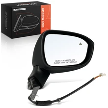 2021-2022 Nissan Rogue Right Passenger Side Mirror, Powered 2021-2022 Nissan Rogue, Black A-Premium APMI3147TW