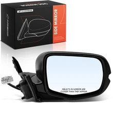 Right Mirror, with Heating, Power Adjustment, Manual Folding, Black A-Premium APMI3422TW