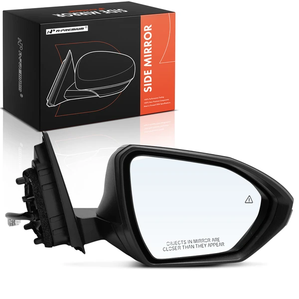 2022-2024 Hyundai Tucson Right Passenger Side Mirror, Power Adjustment, Manual Folding, Smooth Black A-Premium APMI3148TW