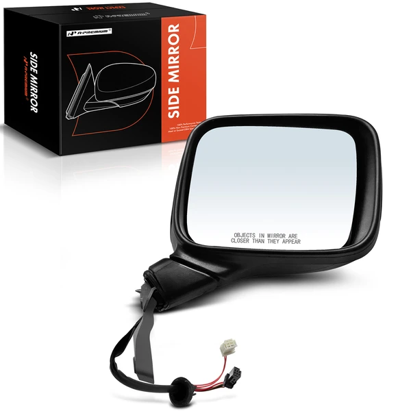 2015-2022 Jeep Renegade Right Passenger Side Mirror, Powered, with Heated, Textured Black A-Premium APMI1417TW