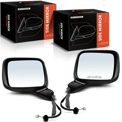 2 Pcs Driver & Passenger Black Mirror without Heated