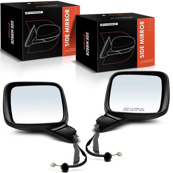 2015-2023 Jeep Renegade Driver & Passenger Mirror, Manual, Textured Black A-Premium APMI1422TW