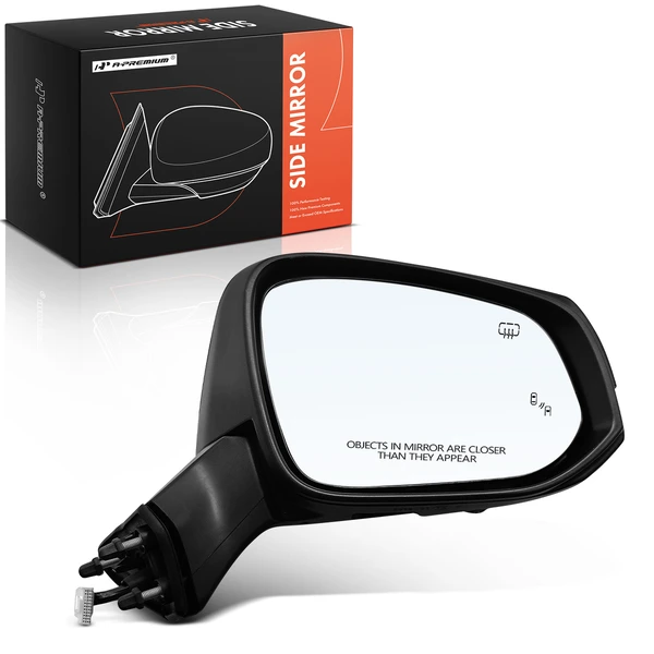 2021-2024 Toyota Sienna Right Passenger Side Mirror, with Heating, Power Adjustment, Power Folding, Black A-Premium APMI3153TW