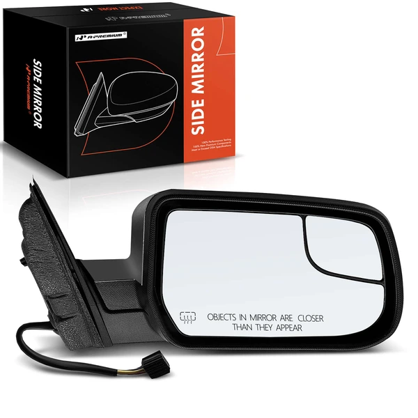 2010-2017 GMC Terrain Right Passenger Side Mirror, Powered, with Heated, Chrome A-Premium APMI1434TW