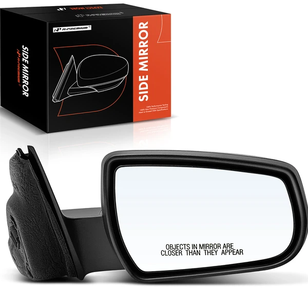 Right Passenger Side Mirror, Power Adjustment, Non-Folding, Textured Black A-Premium APMI835