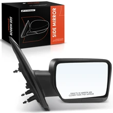 Right Passenger Side Mirror, Manual Adjustment, Manual Folding, Textured Black A-Premium APMI1401TW