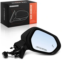 Right Mirror, with Heating, Power Adjustment, Manual Folding, Smooth Black A-Premium APMI3427TW