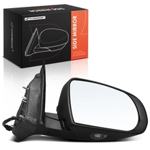 2014-2018 Jeep Cherokee Right Passenger Side Mirror, Powered, with Heated, Smooth Black A-Premium APMI1413TW