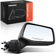 Passenger Smooth Black Mirror Assembly Manual Folding