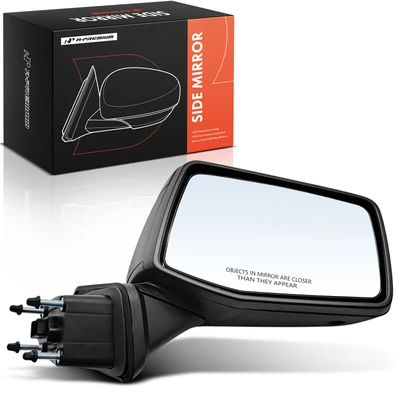 Passenger Smooth Black Mirror Assembly Manual Folding