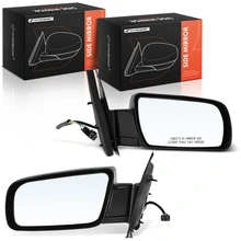 Left & Right Mirror, Power Adjustment, Manual Folding, Black A-Premium APMI3232TW