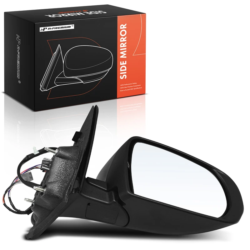 Passenger Black Mirror with Power Glass Adjust for Jeep Compass 17-23