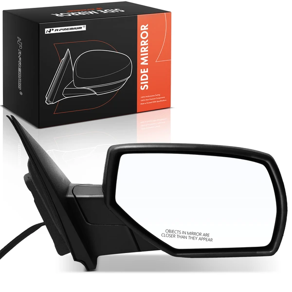 2014-2018 GMC Sierra 1500 Right Passenger Side Mirror, Powered, with Heated, Textured Black A-Premium APMI2375TW